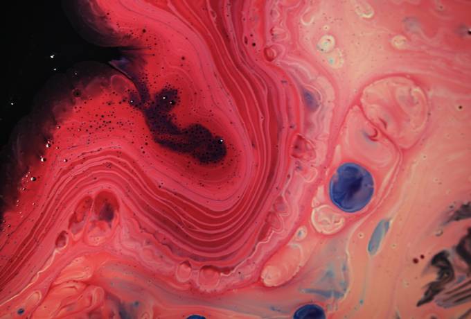 Colorful Liquid Paint Surface
