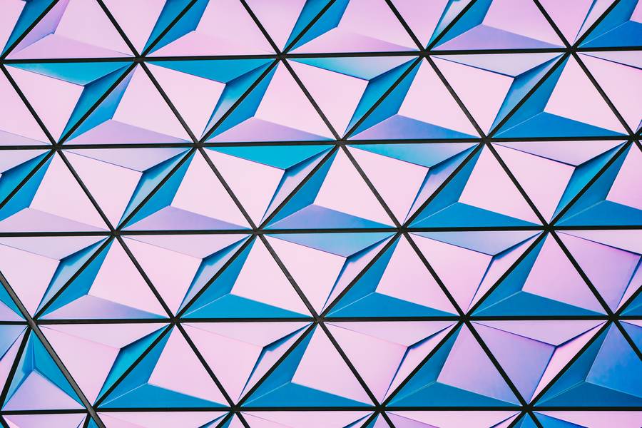 Pink and Blue Geometric Pattern free texture
