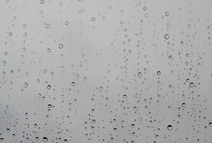 glass pane rain