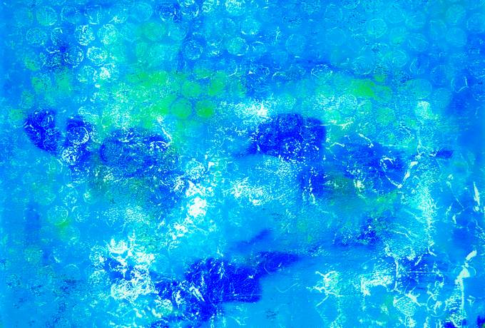 Abstract Blue Monotype
