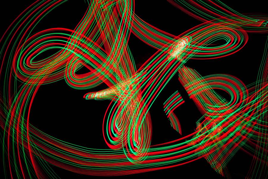 Red and Green Glowing Streaks free texture