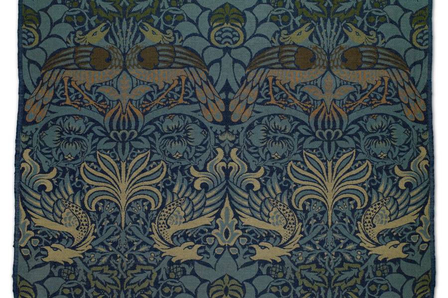 Peacock and Dragon by William Morris free texture