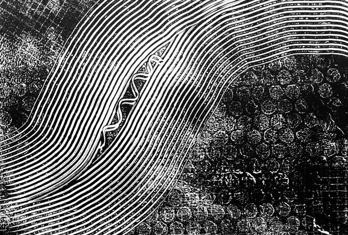 Abstract Black and White Graphic