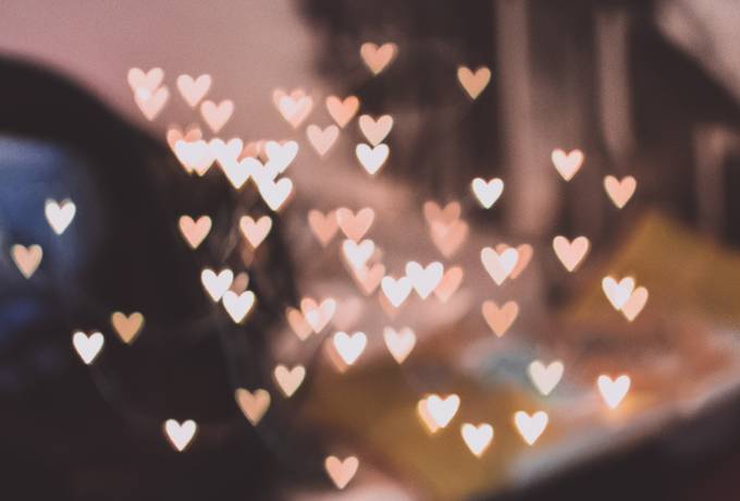 free Small Glowing Hearts texture