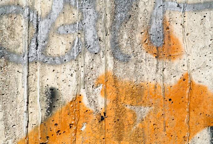 concrete graffiti wall