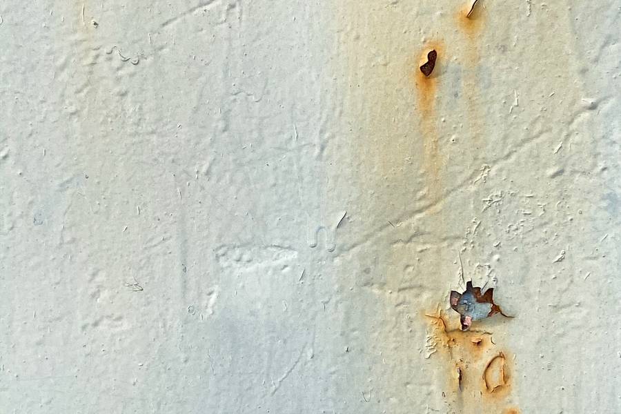 Painted Metal Surface with Rust Stains free texture