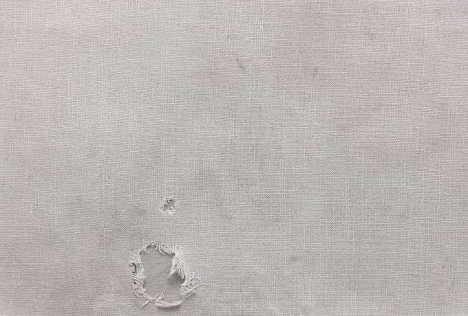 Linen Fabric with a Hole texture