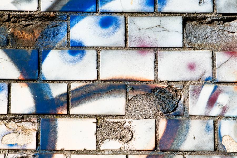 brick graffiti wall free texture