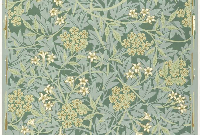 free Jasmine Flowers pattern by William Morris texture
