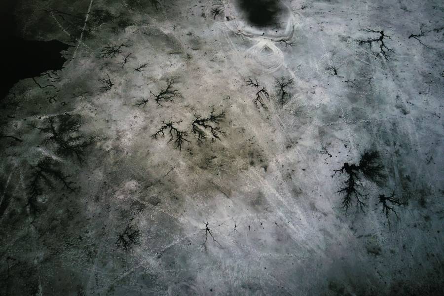 Frozen Lake Dirty Grunge Background free texture