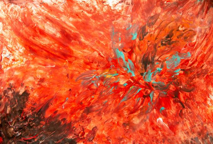 free Red Abstract Paint Art texture