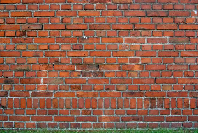 brick wall revetment