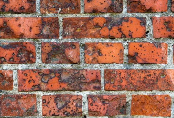 brick rough old