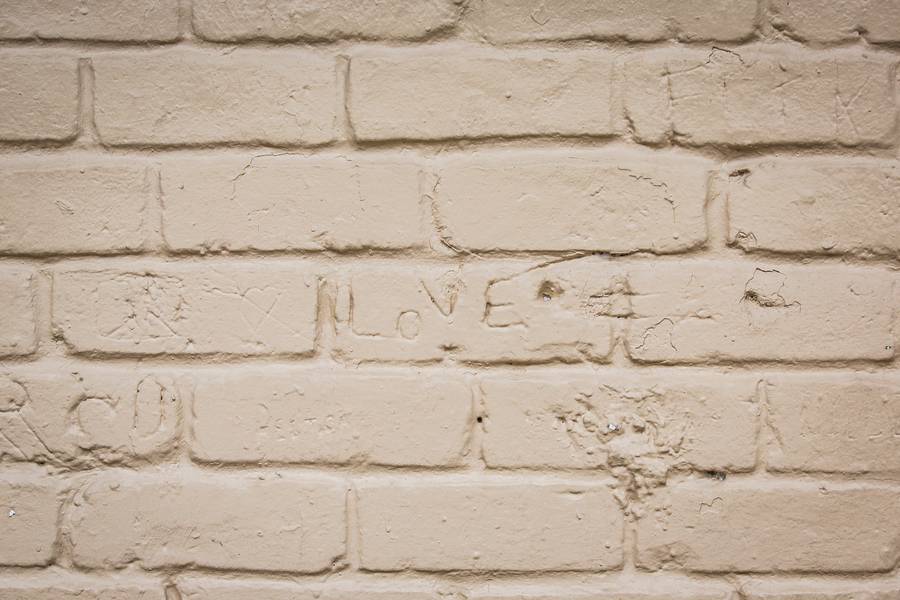 Brick Wall Painted in Beige free texture
