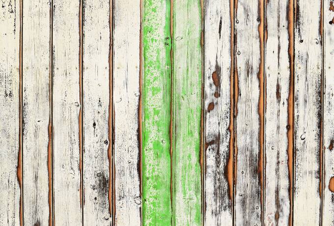 Old Painted Wooden Wall
