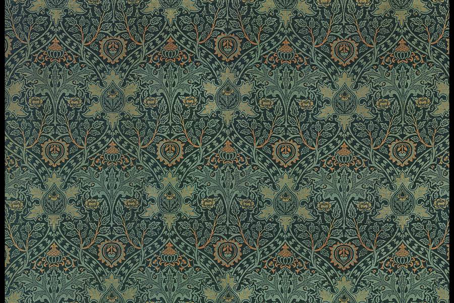 Ornament Pattern on Fabric by William Morris free texture