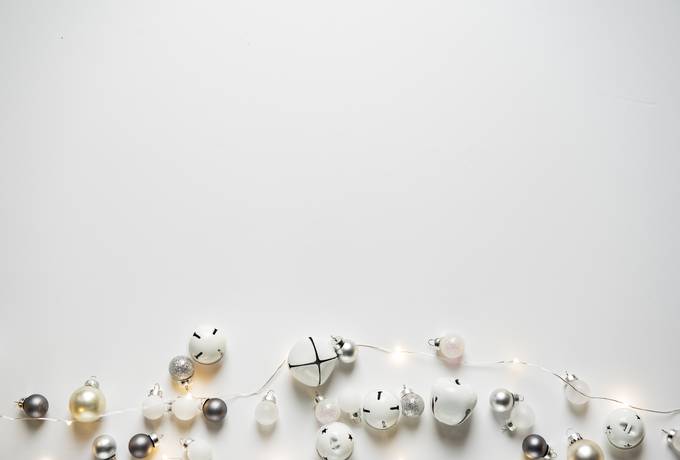 White and Silver Christmas Decorations