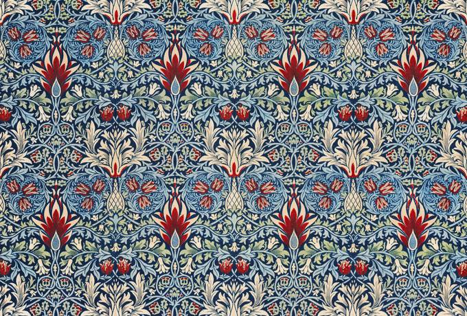 free Ornament Pattern by William Morris texture