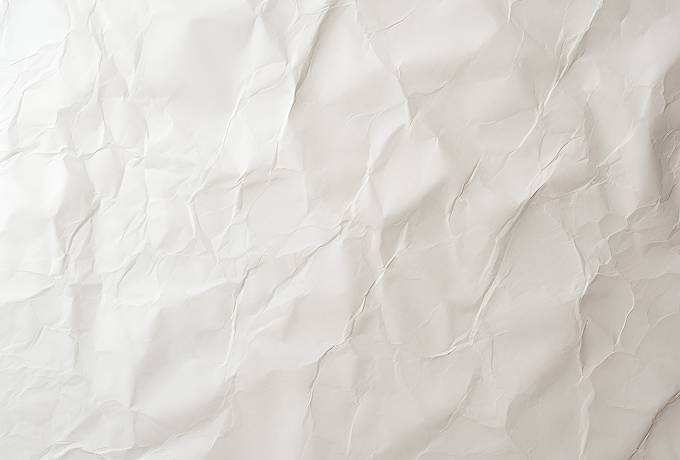 Crumpled Sheet of White Paper