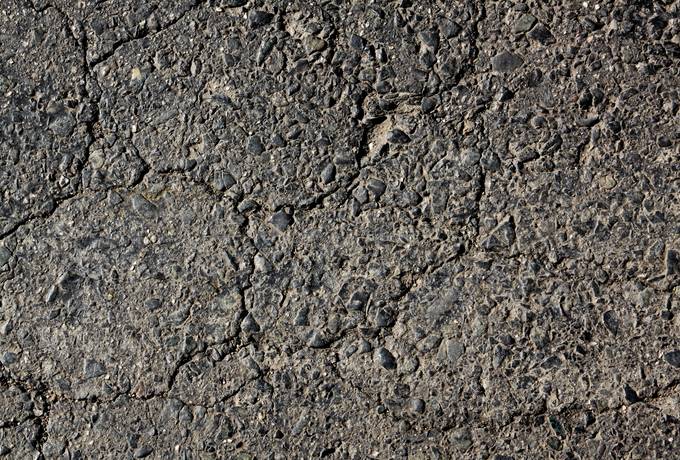 asphalt stone cracked
