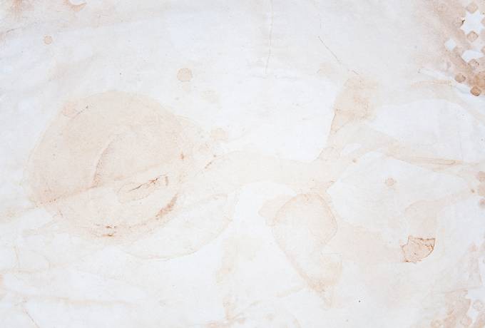Sheet of Paper with Tea Stains