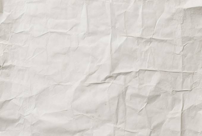 Wrinkled White Kraft Paper