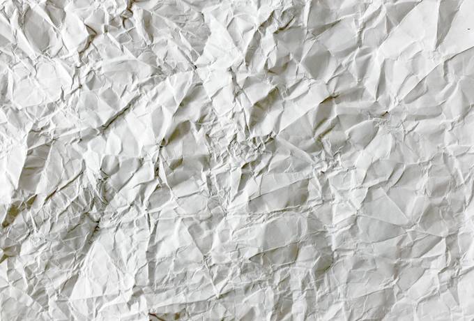 White Crumpled Paper