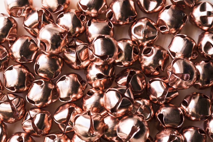 A Lot of Tiny Copper Bells free texture