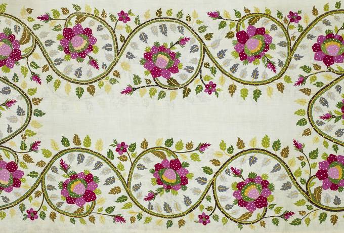 free Embroidery Fabric Pattern by William Morris texture