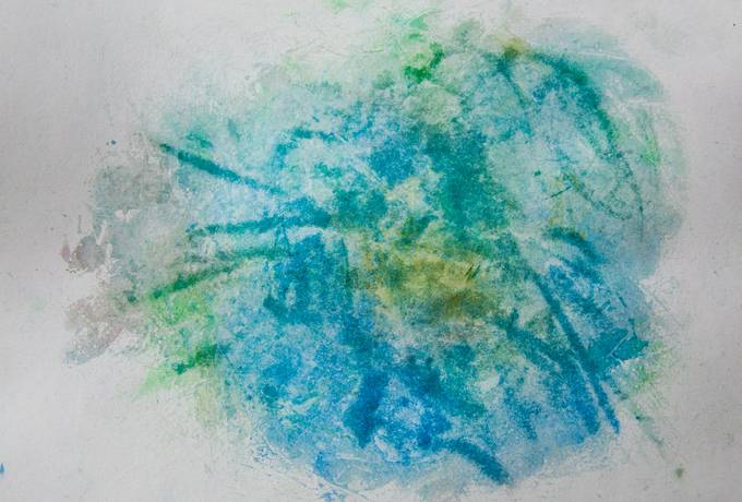 Watercolor Blue Abstract